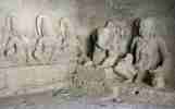 Grotte 22, trois Mres Divines avec Ganesh et Virabhadra